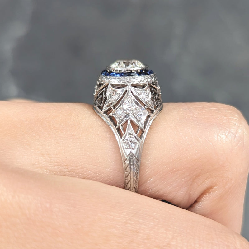 Antique Asymmetrical Floral Diamond Ring | Rebekah Brooks – Rebekah Brooks  Jewelry